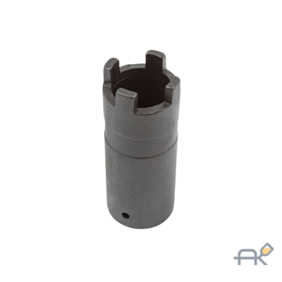 Головка шлицевая для дизельных форсунок грузовых автомобилей Mercedes-Benz (ОМ 401/421 403/423. LA. A. 470. 1/2. L-72мм). на пластиковом держателе (RF-401109)